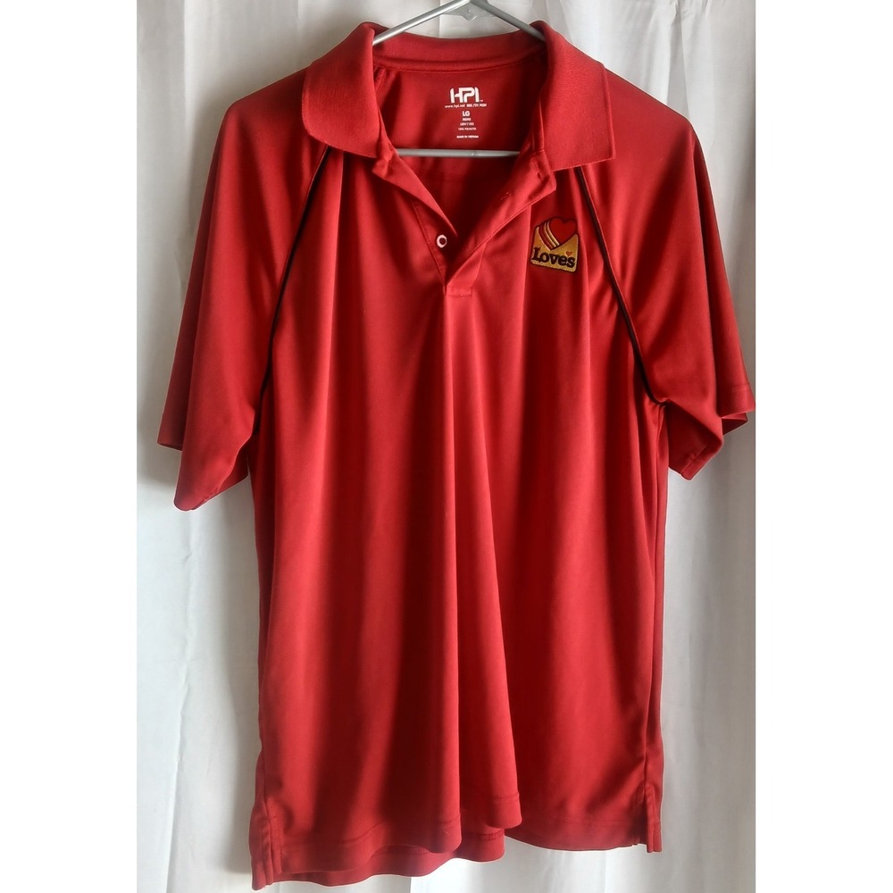 Loves Mens Work Shirt Polo Size‎ Large